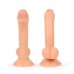 Фаллоимитатор с мошонкой Erowoman телесного цвета - 18,5 см.