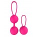 Набор розовых вагинальных шариков PLEASURE BALLS & EGGS DUO BALL SET