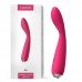 Ярко-розовый G-стимулятор IRIS Clitoral & G-spot Vibrator - 18 см.