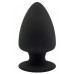 Черная анальная пробка PREMIUM SILICONE PLUG S - 9 см.