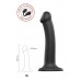 Черный фаллос на присоске Silicone Bendable Dildo M - 18 см.