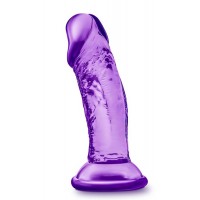 Фиолетовый фаллоимитатор на присоске SWEET N SMALL 4INCH DILDO - 11,4 см.