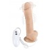 Телесный вибратор-ротатор на присоске Cesar Vibrator & Rotator - 17,5 см.