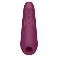 Бордовый вакуум-волновой стимулятор Satisfyer Curvy 1+