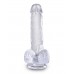 Прозрачный фаллоимитатор King Cock Clear 6  Cock with Balls - 17,8 см.