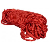 Красная веревка для связывания BDSM Rope - 30 м.