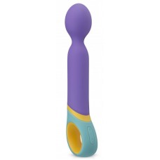 Фиолетовый вибромассажер Base Wand Vibrator - 24 см.