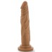 Кофейный фаллоимитатор без мошонки Dr. Skin Realistic Cock Basic 7.5 - 19 см.
