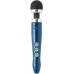 Синий беспроводной вибратор Doxy Die Cast 3R Rechargeable Wand - 28 см.