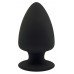 Черная анальная втулка Premium Silicone Plug S - 9 см.