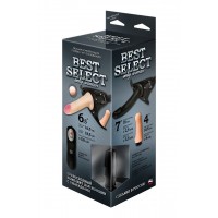 Черный женский пояс BEST SELECT с 3 насадками и вибрацией Черный женский пояс BEST SELECT с 3 насадками и вибрацией