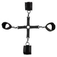 Черный набор крестовой фиксации Bondage Set Черный набор крестовой фиксации Bondage Set
