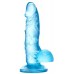 Голубой реалистичный фаллоимитатор Indy - 15,8 см. Голубой реалистичный фаллоимитатор Indy - 15,8 см.
