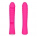 Ярко-розовый вибромассажер 5  Silicone Wild Passion - 19,1 см.