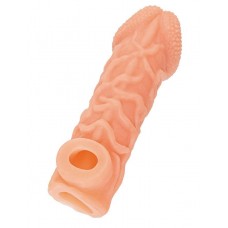 Телесная закрытая насадка с венками Cock Sleeve 006 Size S - 13,8 см. Телесная закрытая насадка с венками Cock Sleeve 006 Size S - 13,8 см.