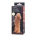 Телесная закрытая насадка с шишечками Cock Sleeve 008 Size M - 15,6 см.