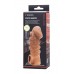 Телесная закрытая насадка с шишечками Cock Sleeve 008 Size L - 17,6 см.