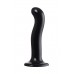 Черный стимулятор для пар P&G-Spot Dildo Size M - 18 см.