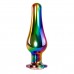 Радужная металлическая пробка Rainbow Metal Plug Large - 12,9 см.