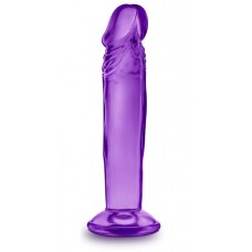 Фиолетовый анальный фаллоимитатор Sweet N Small 6 Inch Dildo With Suction Cup - 16,5 см.