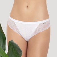 Трусики-бразилиана из мягкого эластичного хлопка Purity Lace Трусики-бразилиана из мягкого эластичного хлопка Purity Lace