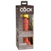 Фаллоимитатор цвета карамели 6  Vibrating Silicone Dual Density Cock - 17,8 см.