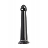 Черный нереалистичный фаллоимитатор Jelly Dildo L - 20 см.
