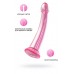 Розовый нереалистичный фаллоимитатор Jelly Dildo L - 20 см.