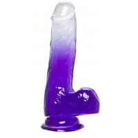 Прозрачно-фиолетовый фаллоимитатор Radi - 17,5 см. Прозрачно-фиолетовый фаллоимитатор Radi - 17,5 см.