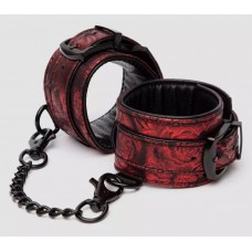 Красно-черные наручники Reversible Faux Leather Wrist Cuffs