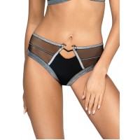 Трусики-бразилиана Halley с серебристой отделкой Трусики-бразилиана Halley с серебристой отделкой