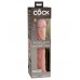 Телесный фаллоимитатор-реалистик King Cock Ellite Dual Density - 28 см.