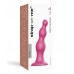 Розовая насадка Strap-On-Me Dildo Plug Beads size L