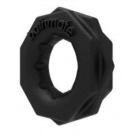 Чёрное эрекционное кольцо Spartan Чёрное эрекционное кольцо Spartan