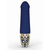 Синий вибратор для G-точки Real Deal Neal - 16,5 см.