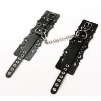 Узорчатые кожаные оковы с регулируемыми ремешками Узорчатые кожаные оковы с регулируемыми ремешками