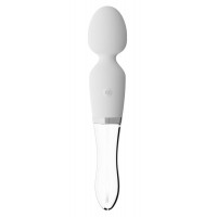 Двусторонний вибратор Wand LED - 21,5 см.