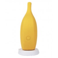 Желтый перезаряжаемый вибратор Ba-banana - 8,2 см.