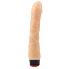 Телесный вибратор 9 Vibrating Dildo NO.2 - 22 см.