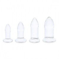 Набор из 4 тренировочных стеклянных расширителей Anal Dilators Set