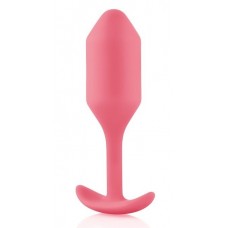 Розовая пробка для ношения B-vibe Snug Plug 2 - 11,4 см.