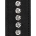 Черные поножи Diamond Studded Ankle Cuffs