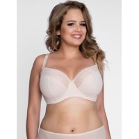 Однотонный бюстгальтер на косточках с мягкой чашкой plus size Однотонный бюстгальтер на косточках с мягкой чашкой plus size