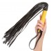 Черная плеть с желтой рукоятью Boundless Flogger - 69,25 см.