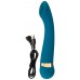 Бирюзовый вибромассажер с температурными режимами Hot n Cold Vibrator - 21,6 см.