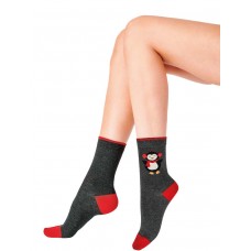 Хлопковые носочки с веселым пингвином Christmas Socks