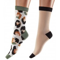 Набор из 2 пар носков Bamboo Socks - однотонные и с пятнышками