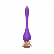 Фиолетовый вибромассажер Nipple Vibrator - 14,5 см.