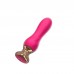 Розовый мини-вибратор Mini Vibrator с пультом ДУ - 12,5 см.