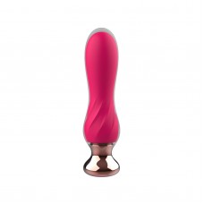 Розовый мини-вибратор Mini Vibrator с пультом ДУ - 12,5 см.